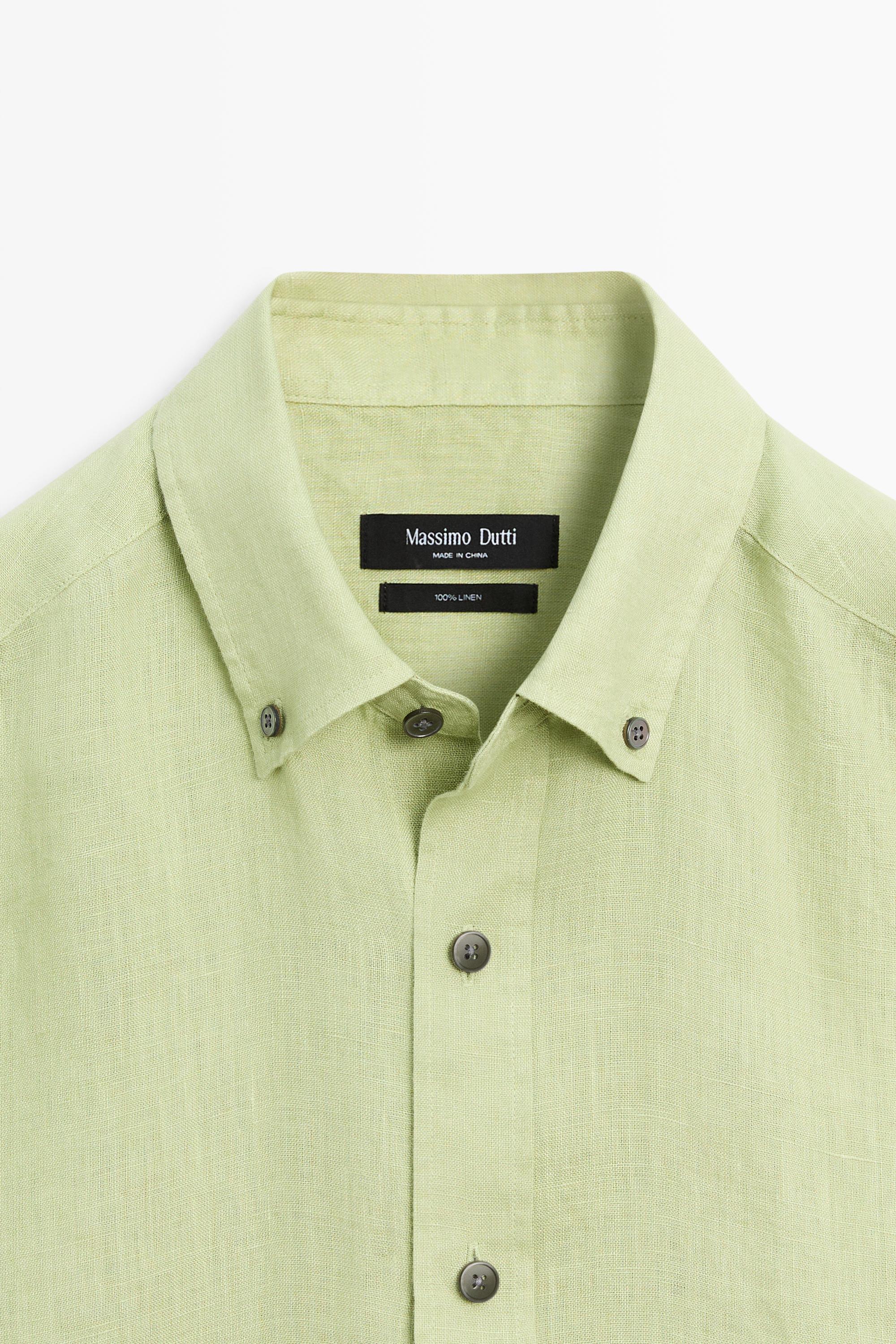 100% linen regular fit shirt